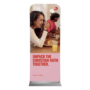 Alpha Unpack Christian Faith 2'7" x 6'7" Sleeve Banners