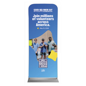 GNDA Millions of Volunteers 2'7" x 6'7" Sleeve Banners