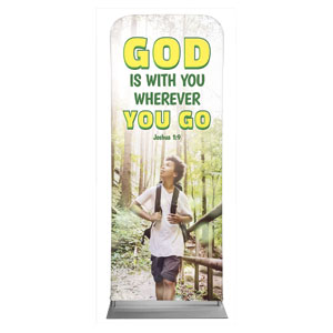 Kids God Is With You 2'7" x 6'7" Sleeve Banners
