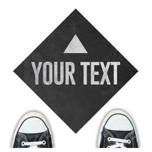 Slate Your Text Floor Stickers