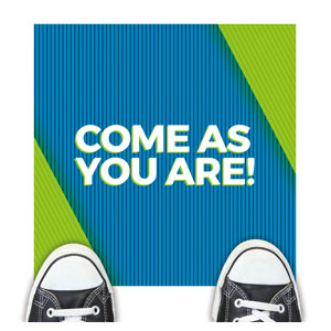 Come As You Are Stripes Floor Stickers