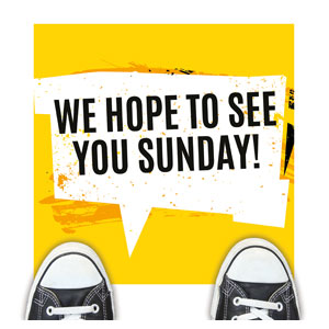 Hope to See You Sunday Floor Stickers