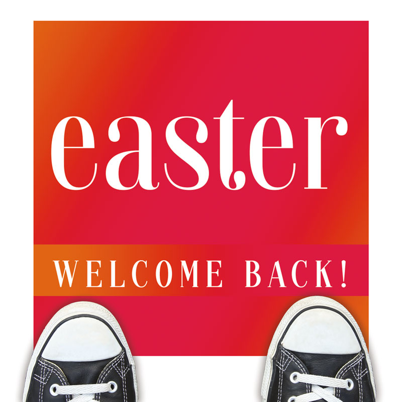 Floor Stickers, Easter, Easter Welcome Back, 12 x 18
