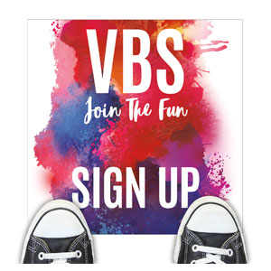 Join The Fun VBS Sign Up Floor Stickers