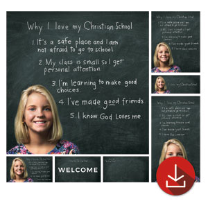 Chalkboard Girl Church Graphic Bundles