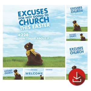Bunny Excuse Church Graphic Bundles