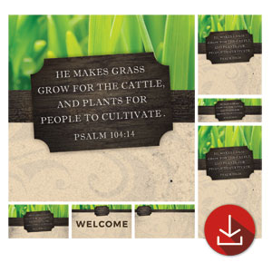Fresh Air Grass Church Graphic Bundles