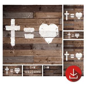 Cross Equals Love Church Graphic Bundles