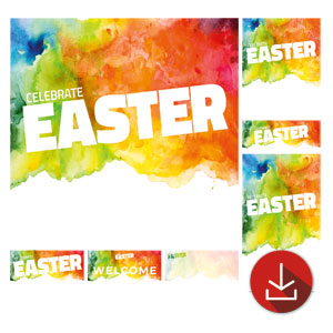 Celebrate Easter Events Church Graphic Bundles