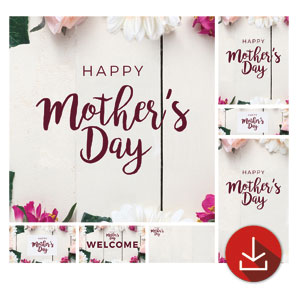 Mothers Day Note Flowers Church Graphic Bundles