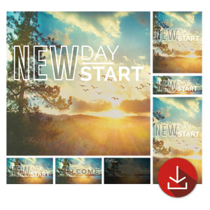 New Day New Start Church Graphic Bundles