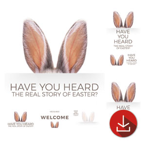 Bunny Ears Church Graphic Bundles