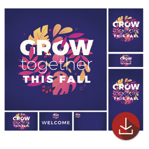 Grow Together Fall Church Graphic Bundles