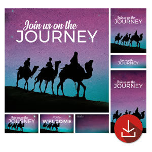 Wise Men Christmas Journey Church Graphic Bundles