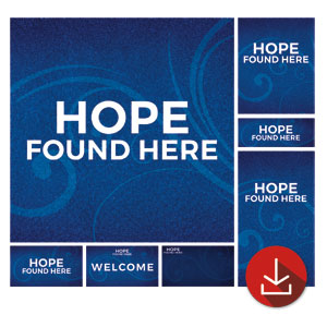 Flourish Hope Found Here Church Graphic Bundles