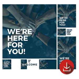 Here For You Hands Church Graphic Bundles