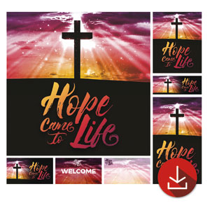 Hope Life Cross Church Graphic Bundles
