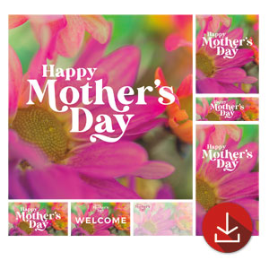 Mother's Day Bloom Church Graphic Bundles