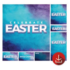 Cool Watercolor Easter 