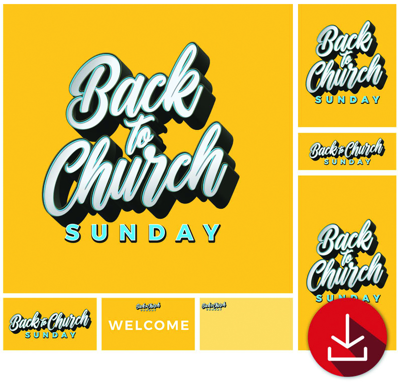 Church Graphic Bundles, Back To Church Sunday, Back to Church Sunday Celebration