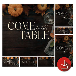 Come to the Table Pumpkin Church Graphic Bundles