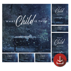 What Child Is This Snow Church Graphic Bundles