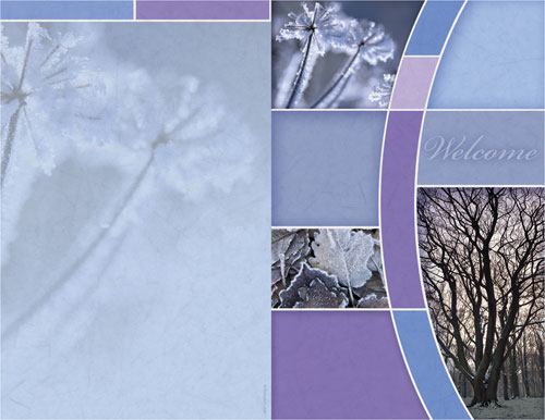 Bulletins, Winter - General, Winter Trees 8.5 x 11, 8.5 x 11