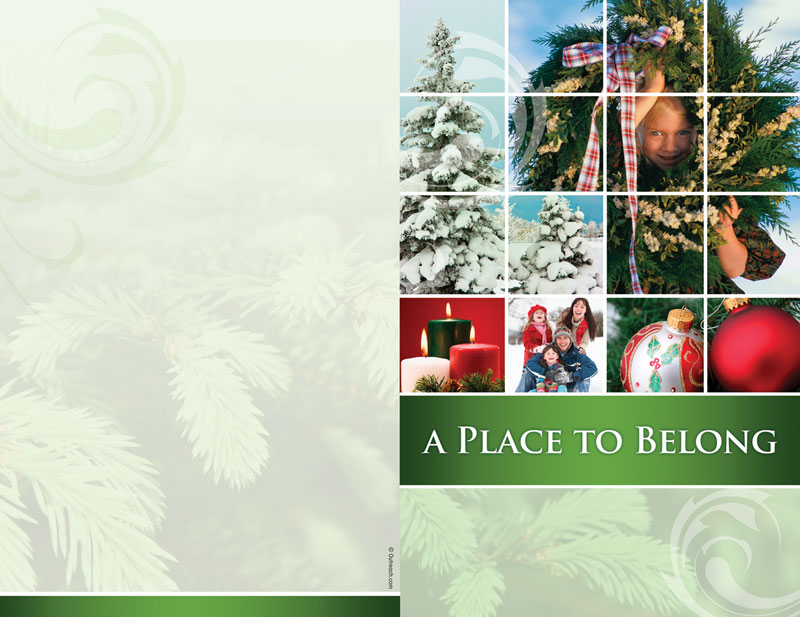 Bulletins, Christmas, Belong Wreath  8.5 x 11, 8.5 x 11