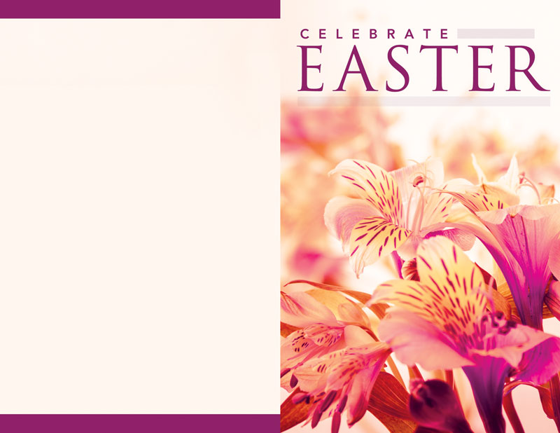 Bulletins, Easter, Celebrate Easter Flowers - 8.5 x 11, 8.5 x 11