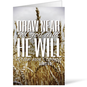 Scenery Scripture James 4:8 Bulletins 8.5 x 11