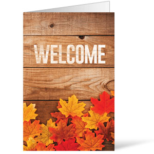 Welcome Fall Leaves Bulletins 8.5 x 11