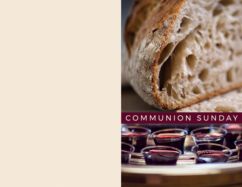 Bulletins, Communion Sunday, 8.5 x 11