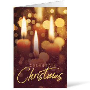 Celebrate Christmas Candles Bulletins 8.5 x 11