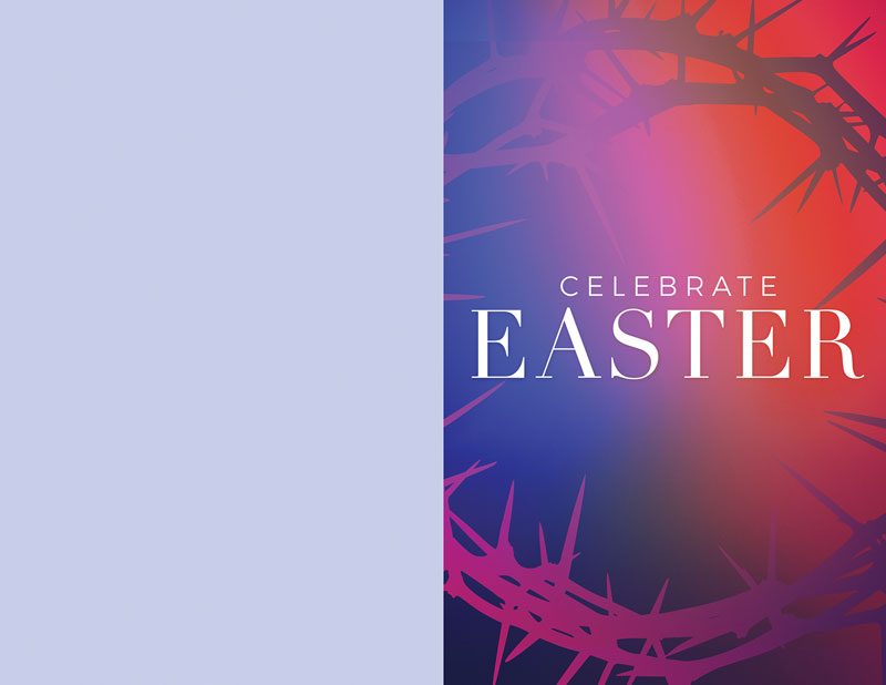 Bulletins, Easter, Celebrate Easter Crown, 8.5 x 11