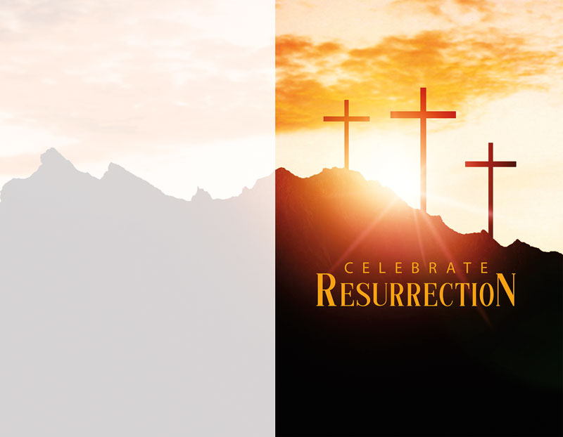 Bulletins, Easter, Resurrection Sunday, 8.5 x 11