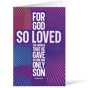 God So Loved Cross Bulletins 8.5 x 11