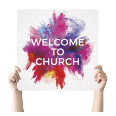 Color Burst Welcome Church 