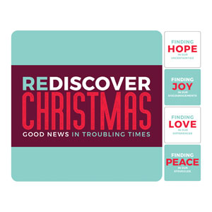 ReDiscover Christmas Advent Contemporary Set Handheld sign 