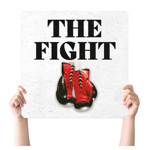 CMU The Fight 2022 Square Handheld Signs