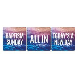 All In Water Set Square Handheld Signs