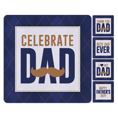 Celebrate Dad Mustache Set 