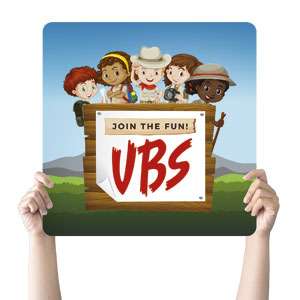 Adventure Kids VBS Square Handheld Signs