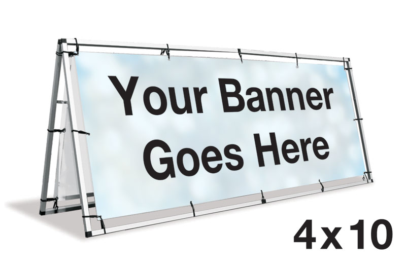 Displays & Stands, A-Frame Banner Stand - 4x10, 4' x 10'