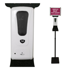 Touchless Hand Sanitizer Station with Sign Holder  Signs and Stands