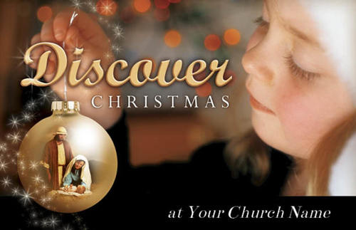 Church Postcards, Christmas, Discover Christmas, 5.5 X 8.5