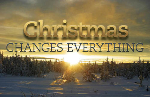 Church Postcards, Christmas, Christmas Changes Everything, 5.5 X 8.5