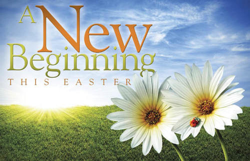 Church Postcards, Easter, Easter New Beginning, 5.5 X 8.5