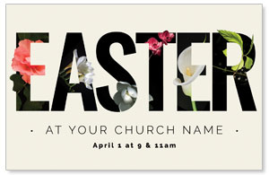 Easter Flower Letters 4/4 ImpactCards