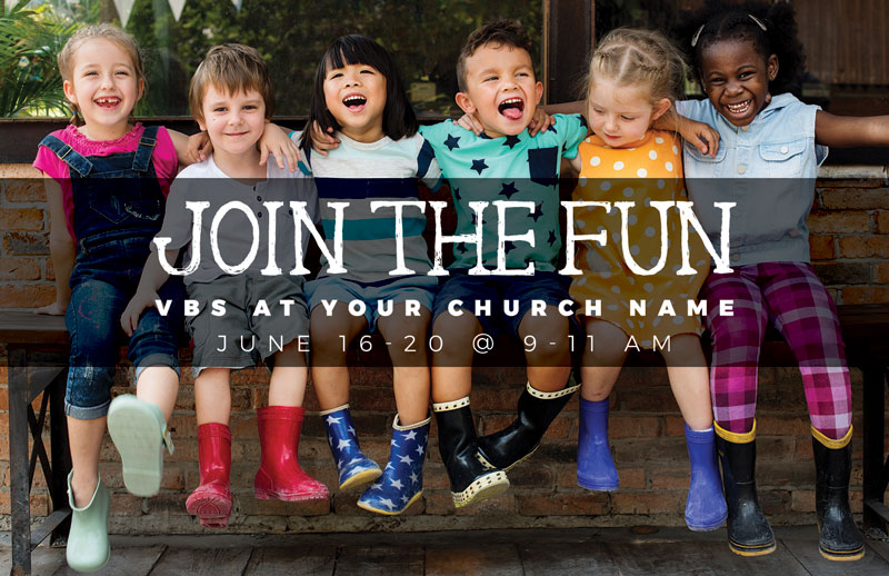 Church Postcards, Summer - General, Kids Join the Fun, 5.5 X 8.5