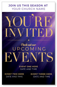 Purple Custom Invite 4/4 ImpactCards